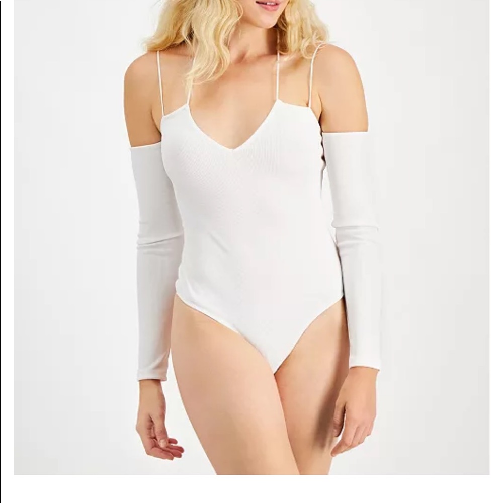 Raiden Cold-Shoulder Thong Bodysuit